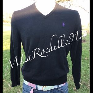 Ralph Lauren Polo v-neck sweater L New!